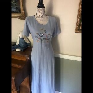 Vintage Nina Piccalino Women’s Long Scoop Maxi Dress